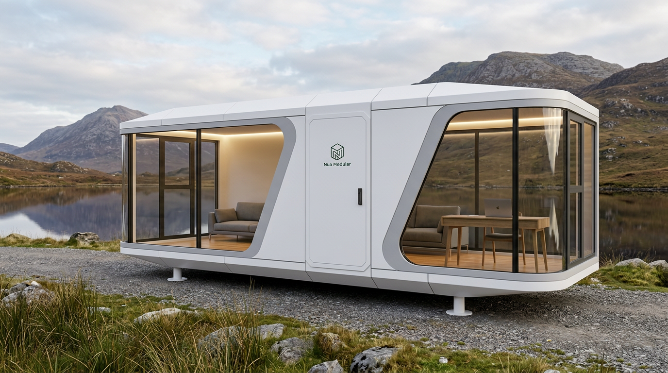 Nua pod by a lake